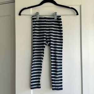 Tea collection 5T striped navy and white leggings